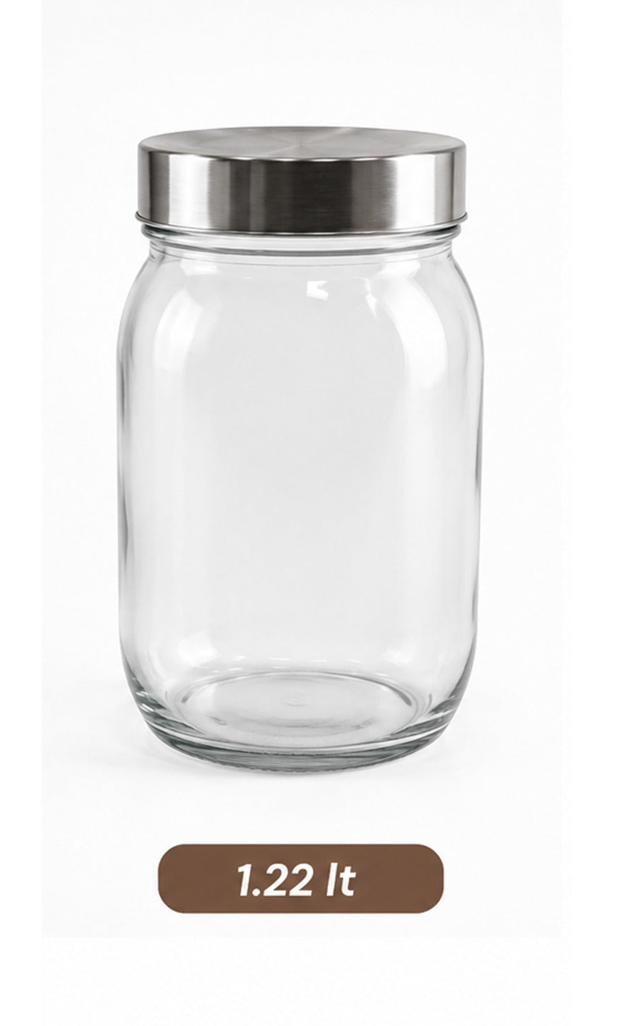 Tarro de cristal ovalado 1.22 lt