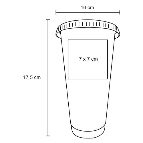 Vaso de plástico 700 ml