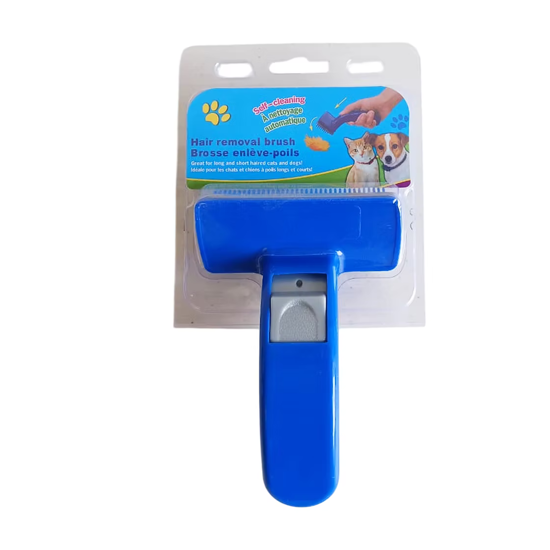 Cepillo para mascota con removedor de pelo