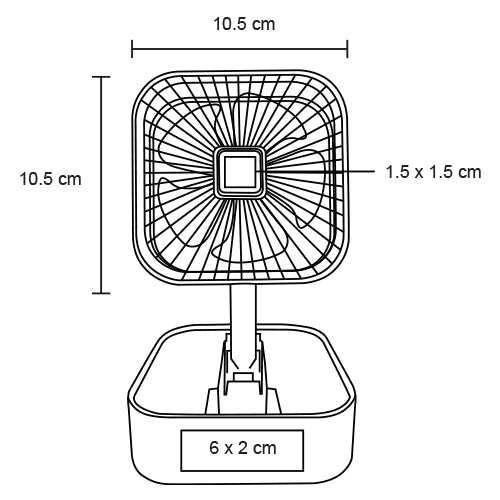 Mini ventilador plegable