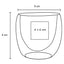 Vaso de vidrio con doble pared