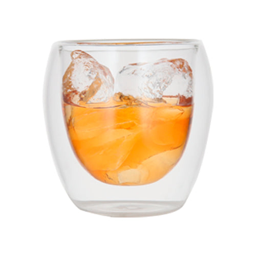 Vaso de vidrio con doble pared