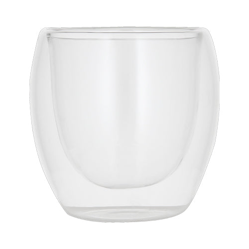 Vaso de vidrio con doble pared