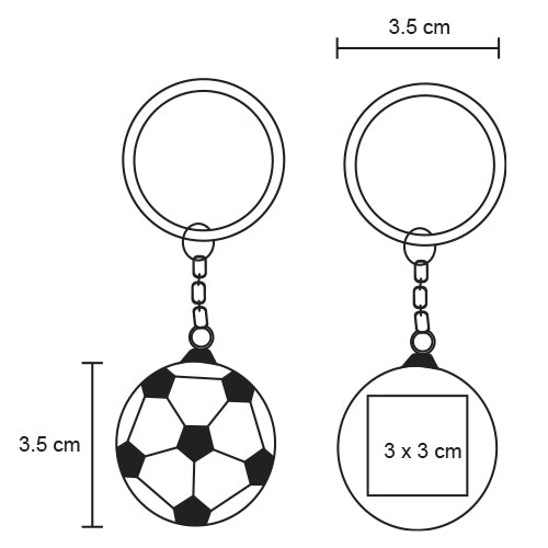 Llavero de balón de soccer