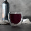 Vaso de vidrio con doble pared