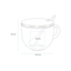 Taza de vidrio