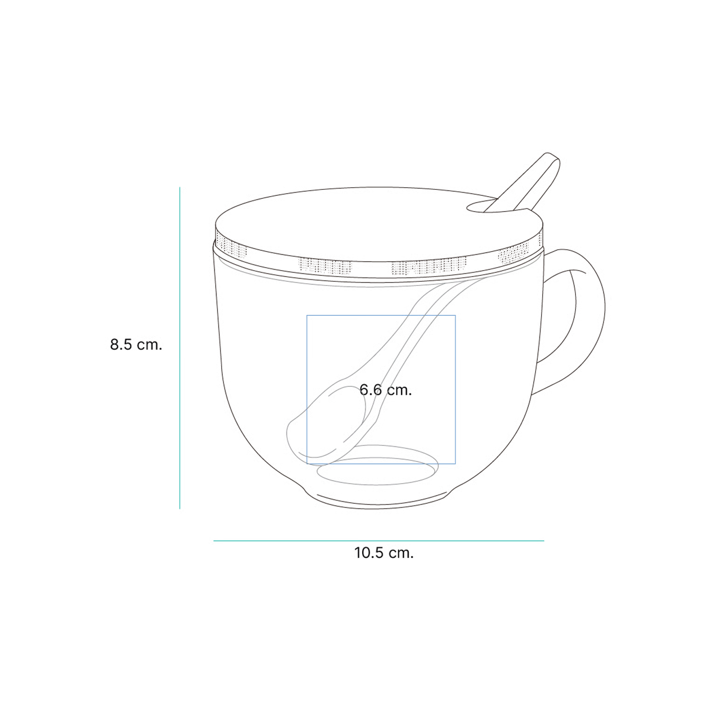 Taza de vidrio