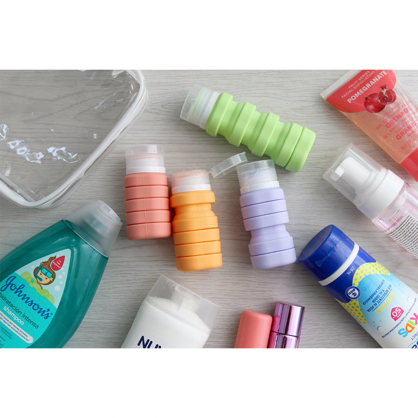 Set de 4 botellas expandibles