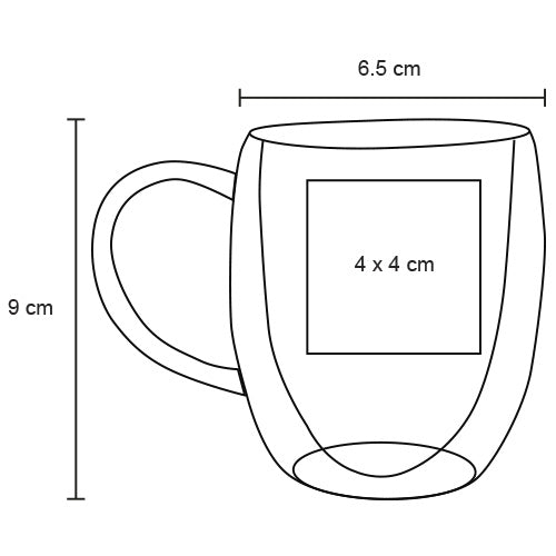 Taza de vidrio doble pared