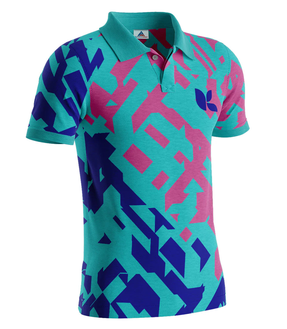 Playera tipo polo de algodon personalizada