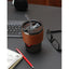 Vaso de vidrio con popote