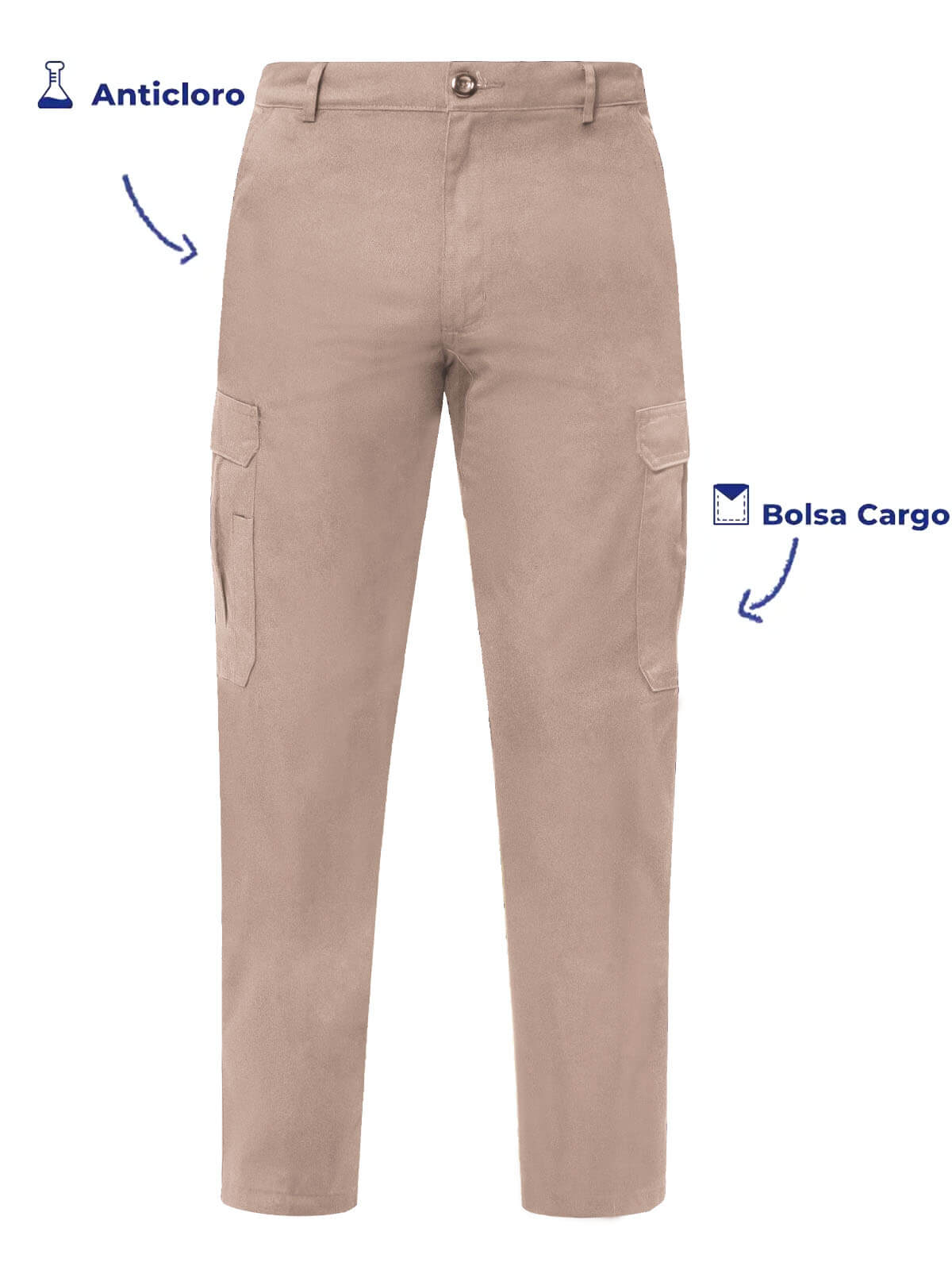 Pantalones tipo Cargo Industrial para hombre