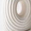 Florero Blanco de ceramica 28 cm