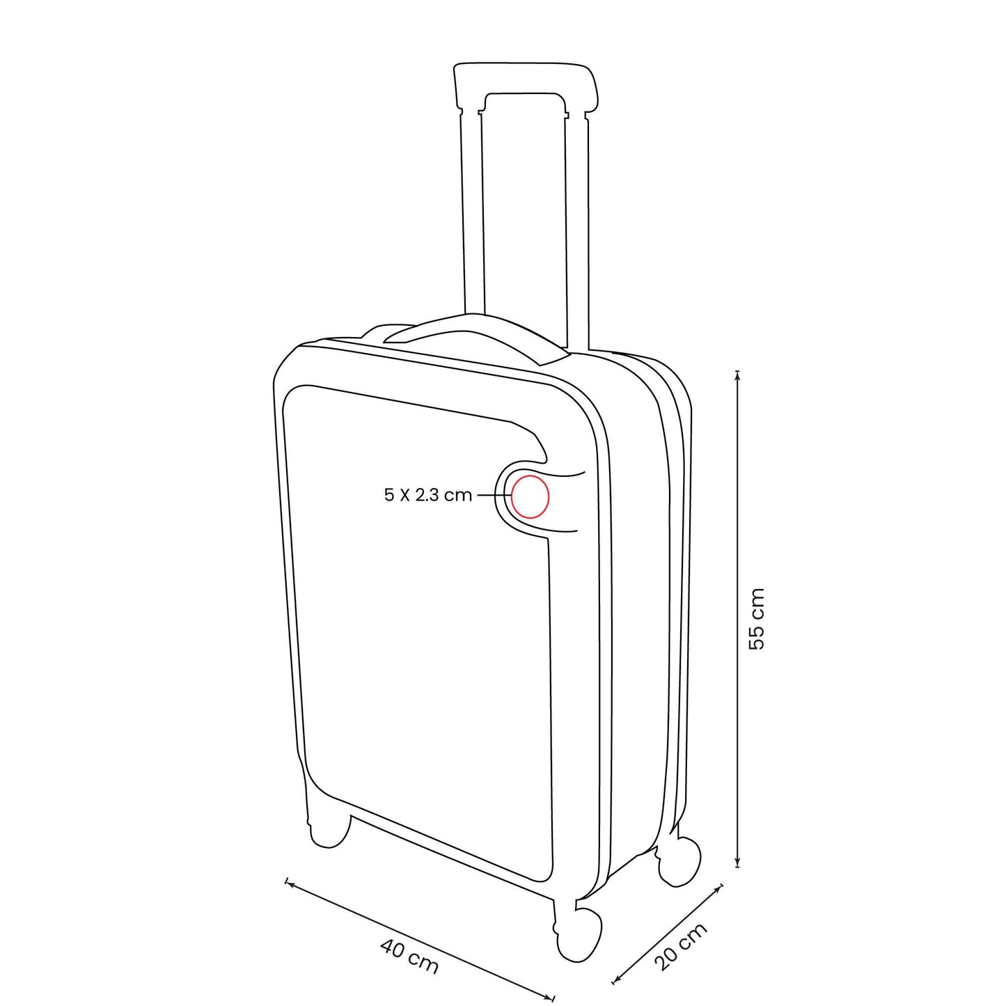 Maleta Carry On de 20" plegable