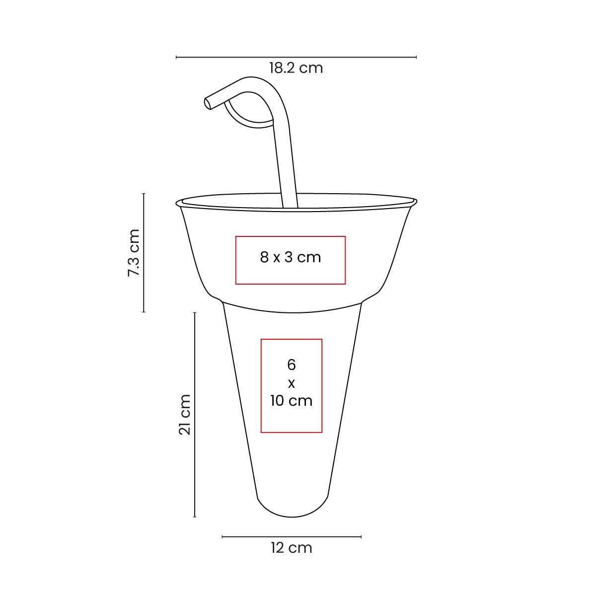 Vaso botanero Soccer