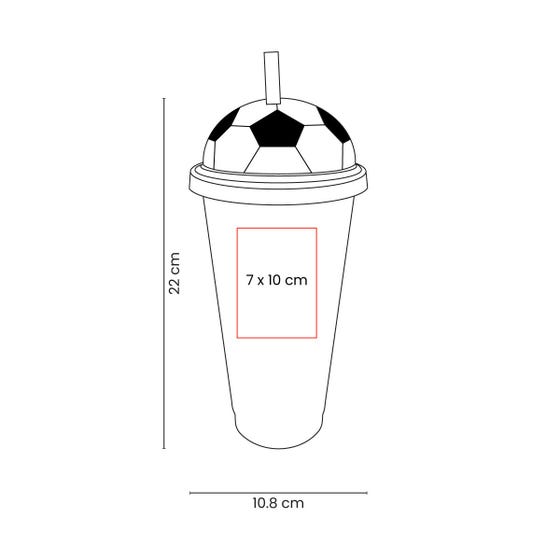 Vaso de plástico balón