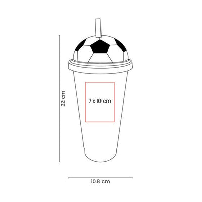 Vaso de plástico balón