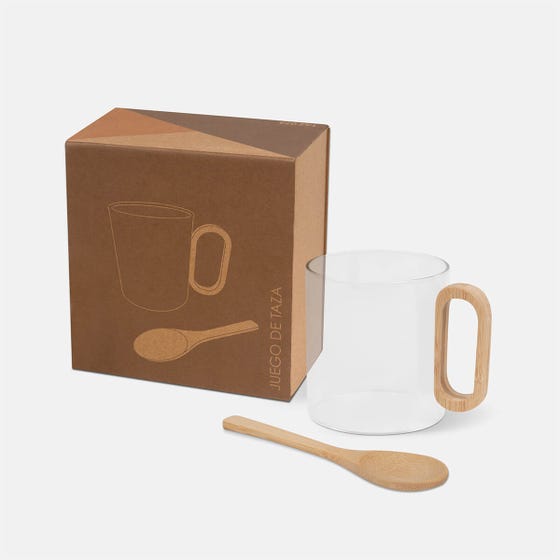 Taza de vidrio