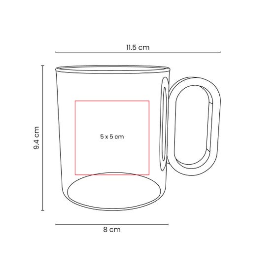 Taza de vidrio